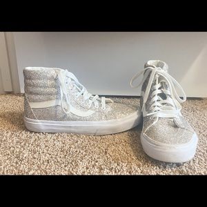 Vans sparkly high tops